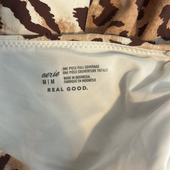 Strapless aerie cheetah bathing suit - Picture 4 of 4